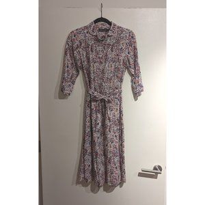 Antik Batik Printed Midi Pattern Dress